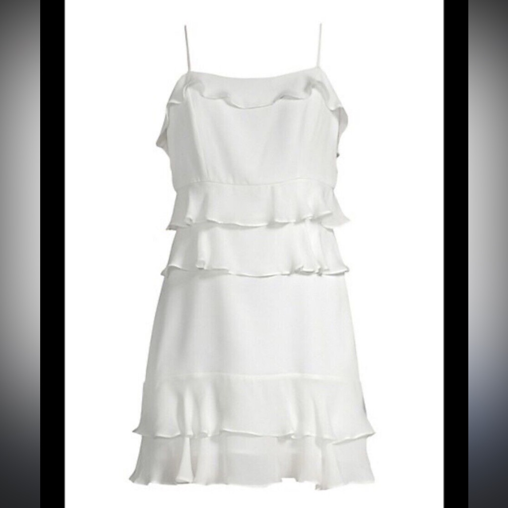 Parker White Dress 8 Nwt